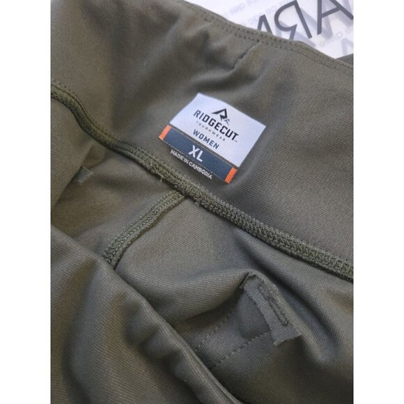 Ridgecut Toughwear Work Leggings Pants Women's XL Olive Pull On Stretch Utility - Picture 7 of 9